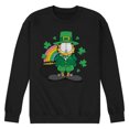 thumbnail image 1 of Garfield Rainbow Shamrocks - Men's Crew Neck Fleece Pullover, 1 of 5