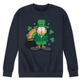 thumbnail image 1 of Garfield Rainbow Shamrocks - Men's Crew Neck Fleece Pullover, 1 of 5