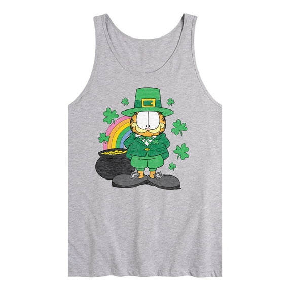 Garfield Rainbow Shamrocks - Men's Jersey Tank Top