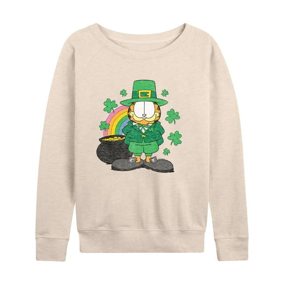 Garfield - Rainbow Shamrocks - Women's Lightweight French Terry Long Sleeve Shirt
