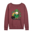 thumbnail image 1 of Garfield - Rainbow Shamrocks - Women's Lightweight French Terry Long Sleeve Shirt, 1 of 5
