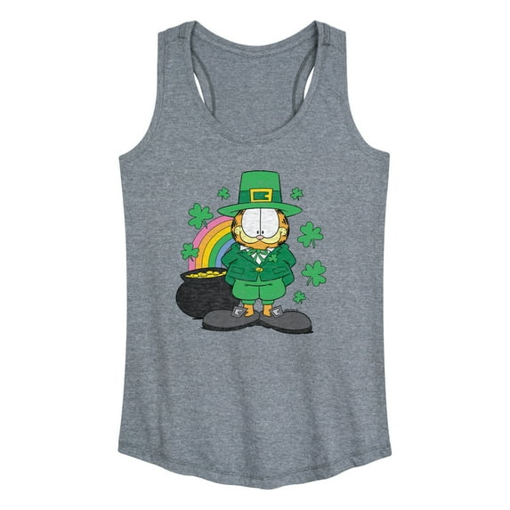 Garfield - Rainbow Shamrocks - Women's Racerback Tank Top