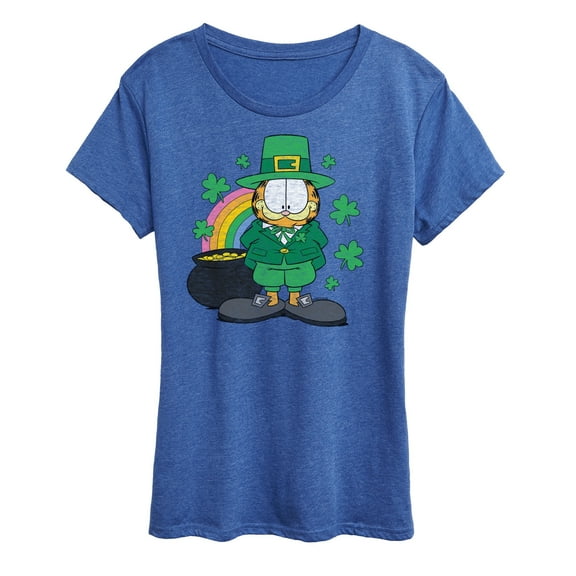 Garfield - Rainbow Shamrocks - Women's Short Sleeve Graphic T-Shirt
