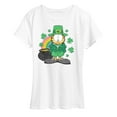 thumbnail image 1 of Garfield - Rainbow Shamrocks - Women's Short Sleeve Graphic T-Shirt, 1 of 5