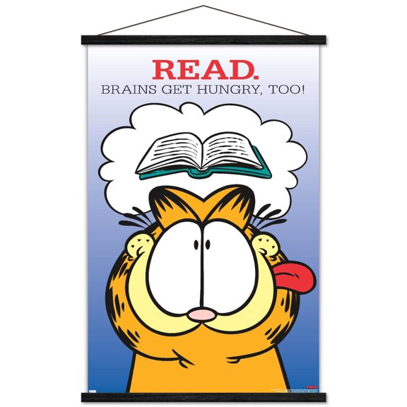 Garfield - Read Wall Poster with Magnetic Frame, 22.375" x 34"