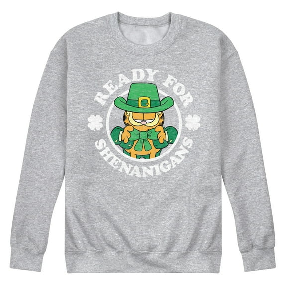 Garfield - Ready For Shenanigans - Men's Crew Neck Fleece Pullover