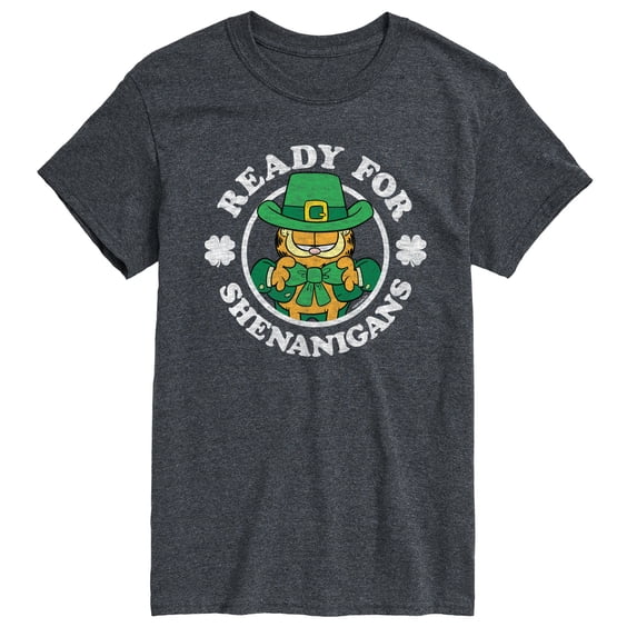 Garfield - Ready For Shenanigans Patrick's Day - Men's Short Sleeve Graphic T-Shirt