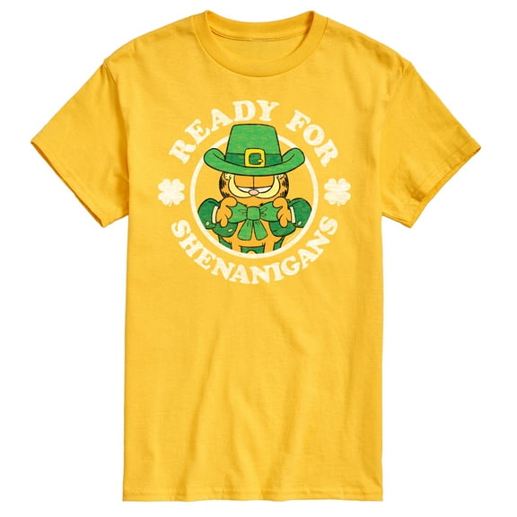 Garfield - Ready For Shenanigans Patrick's Day - Men's Short Sleeve Graphic T-Shirt