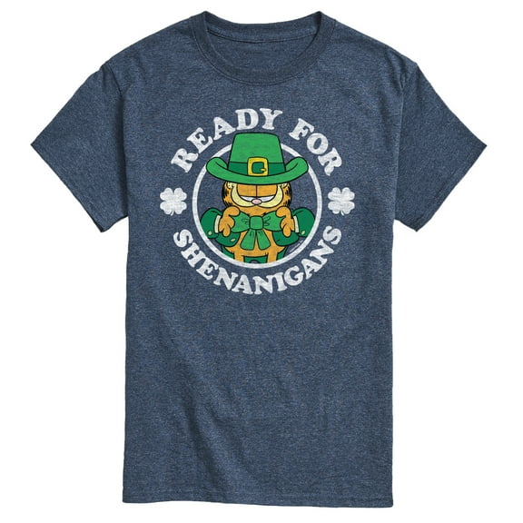 Garfield - Ready For Shenanigans Patrick's Day - Men's Short Sleeve Graphic T-Shirt