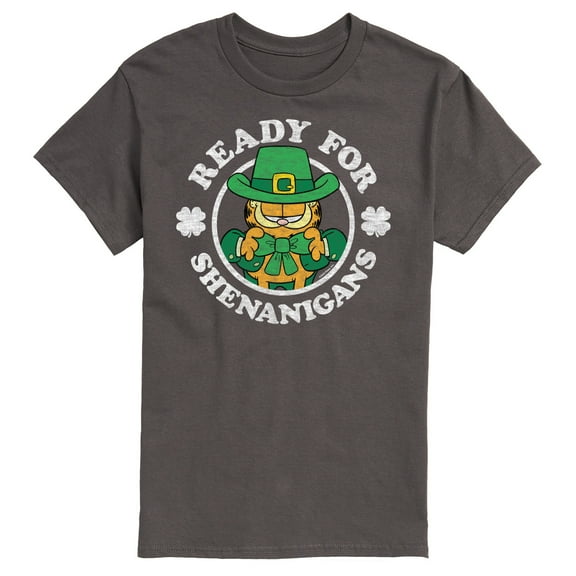 Garfield - Ready For Shenanigans Patrick's Day - Men's Short Sleeve Graphic T-Shirt
