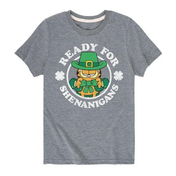 Garfield - Ready For Shenanigans - Toddler And Youth Short Sleeve Graphic T-Shirt