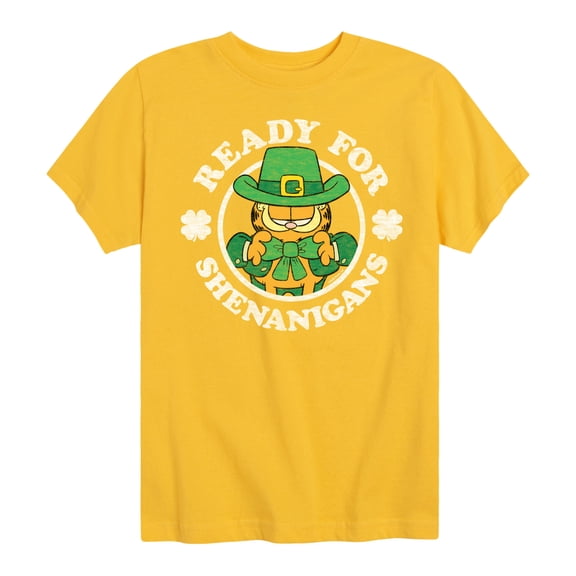 Garfield - Ready For Shenanigans - Toddler And Youth Short Sleeve Graphic T-Shirt