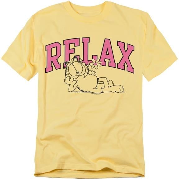 Garfield Relax Unisex Adult T Shirt (2X-Large) Banana