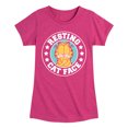 thumbnail image 1 of Garfield - Resting Cat Face - Toddler And Youth Girls Short Sleeve Graphic T-Shirt, 1 of 1