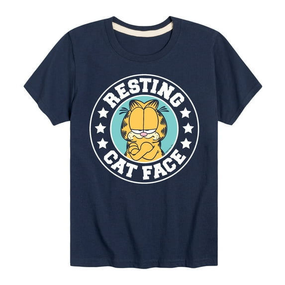Garfield - Resting Cat Face - Toddler And Youth Short Sleeve Graphic T-Shirt