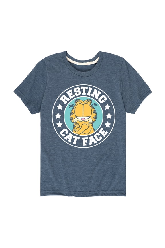 - Resting Cat Face - Toddler And Youth Short Sleeve Graphic T-Shirt