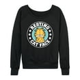 thumbnail image 1 of Garfield - Resting Cat Face - Women's Lightweight French Terry Long Sleeve Shirt, 1 of 5
