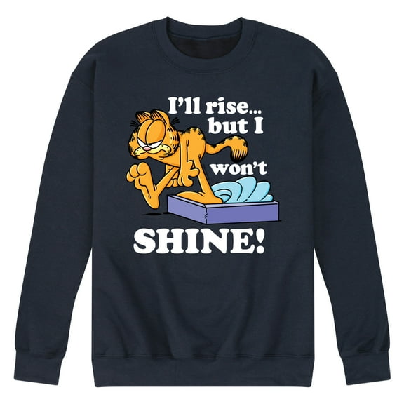 Garfield - Rise But Won't Shine - Men's Crew Neck Fleece Pullover