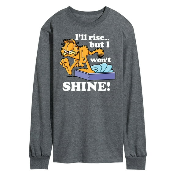 Garfield - Rise But Won't Shine - Men's Long Sleeve T-Shirt