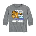 thumbnail image 1 of Garfield - Rise But Won't Shine - Toddler And Youth Long Sleeve Graphic T-Shirt, 1 of 5