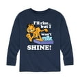 thumbnail image 1 of Garfield - Rise But Won't Shine - Toddler And Youth Long Sleeve Graphic T-Shirt, 1 of 5