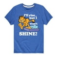 thumbnail image 1 of Garfield - Rise But Won't Shine - Toddler And Youth Short Sleeve Graphic T-Shirt, 1 of 5