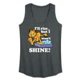 thumbnail image 1 of Garfield - Rise But Won't Shine - Women's Racerback Tank Top, 1 of 5