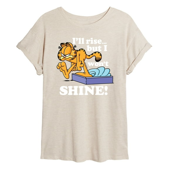 Garfield - Rise But Wont Shine - Women's Oversized T-Shirt