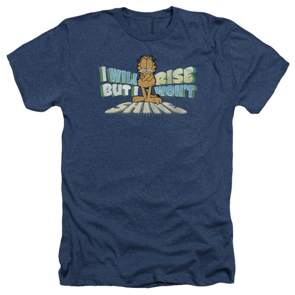 Garfield - Rise Not Shine - Heather Short Sleeve Shirt - Large