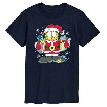 Garfield - Santa Garfield with Presents Christmas - Men's Short Sleeve Graphic T-Shirt