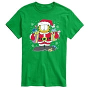 - Santa Garfield with Presents Christmas - Men's Short Sleeve Graphic T-Shirt