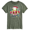 thumbnail image 1 of Garfield - Santa Garfield with Presents Christmas - Men's Short Sleeve Graphic T-Shirt, 1 of 5