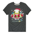 thumbnail image 1 of Garfield - Santa - Toddler and Youth Short Sleeve Graphic T-Shirt, 1 of 5