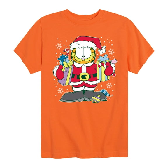 Garfield - Santa - Toddler and Youth Short Sleeve Graphic T-Shirt
