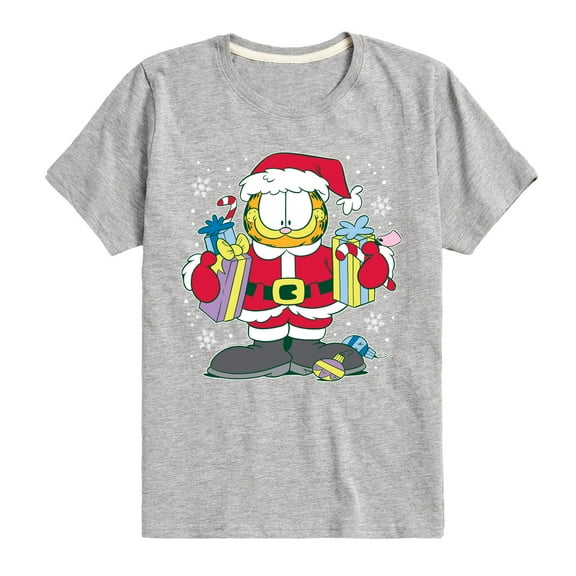 Garfield - Santa - Toddler and Youth Short Sleeve Graphic T-Shirt