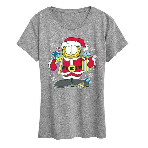 Garfield - Santa - Women's Short Sleeve Graphic T-Shirt