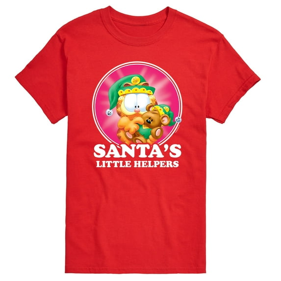 Garfield - Santas Little Helpers Christmas - Men's Short Sleeve Graphic T-Shirt