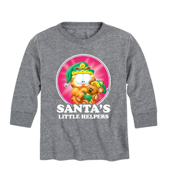 Garfield - Santas Little Helpers  - Toddler And Youth Long Sleeve Graphic T-Shirt