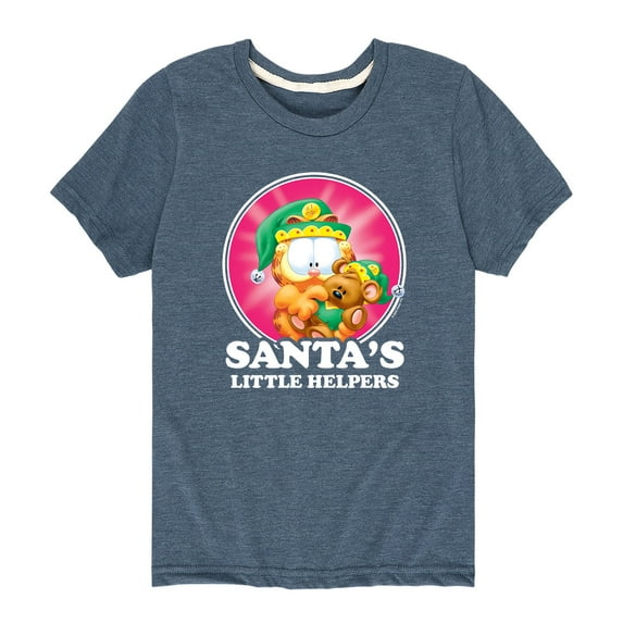 Garfield - Santas Little Helpers - Toddler And Youth Short Sleeve Graphic T-Shirt