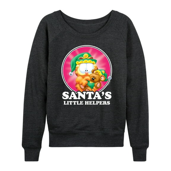 Garfield - Santas Little Helpers - Women's Lightweight French Terry Long Sleeve Shirt