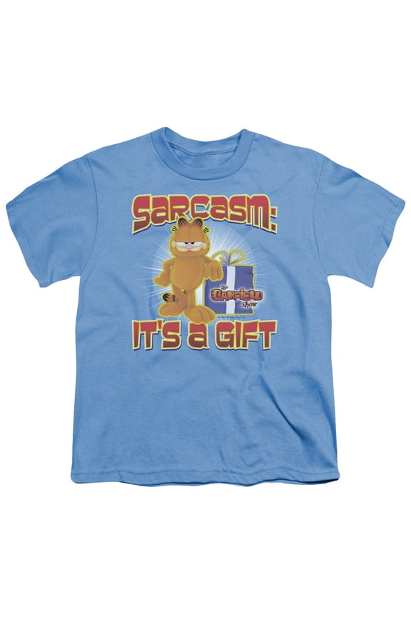 Garfield - Sarcasm - Youth Short Sleeve Shirt - Medium
