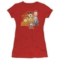thumbnail image 1 of Garfield Say Cheese S/S Junior Women's T-Shirt Sheer Red, 1 of 1