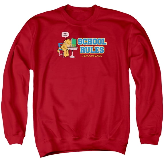 Garfield - School Rules - Crewneck Sweatshirt - XX-Large
