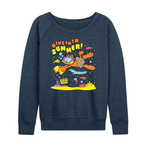 Garfield - Scuba Garf - Women's French Terry Long Sleeve Shirt