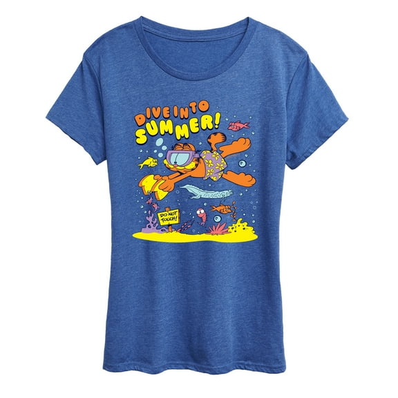 Garfield - Scuba Garf - Women's Short Sleeve Graphic T-Shirt