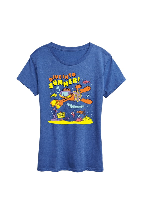 - Scuba Garf - Women's Short Sleeve Graphic T-Shirt