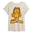 thumbnail image 1 of Garfield - Shrug - Juniors Oversized Graphic T-Shirt, 1 of 4