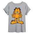 thumbnail image 1 of Garfield - Shrug - Juniors Oversized Graphic T-Shirt, 1 of 4