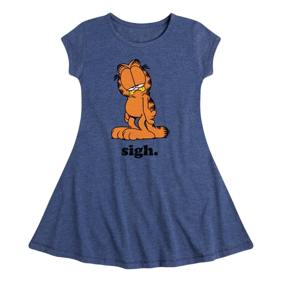 Garfield - Sigh Garfield - Toddler & Youth Girls Fit & Flare Dress