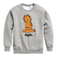 thumbnail image 1 of Garfield - Sigh - Toddler & Youth Crewneck Fleece Sweatshirt, 1 of 5